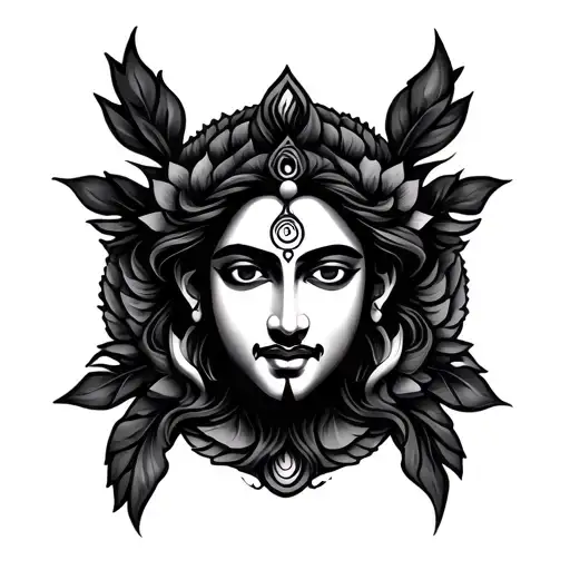 Sudarshan Chakra tattoo design idea