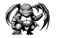 ninja turtle ahrimp tattoo design idea