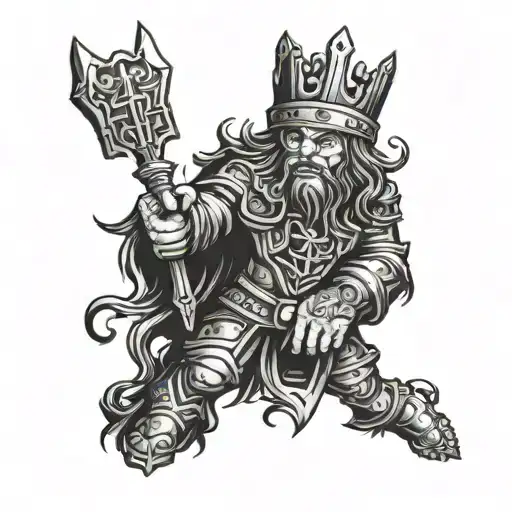 King Von defending O block tattoo design idea