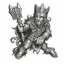 King Von defending O block tattoo design idea