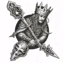 King Von defending O block tattoo design idea