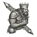 King Von defending O block tattoo design idea