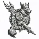 King Von defending O block tattoo design idea