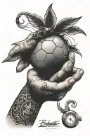 basbetball spinning on finger tattoo tattoo design idea