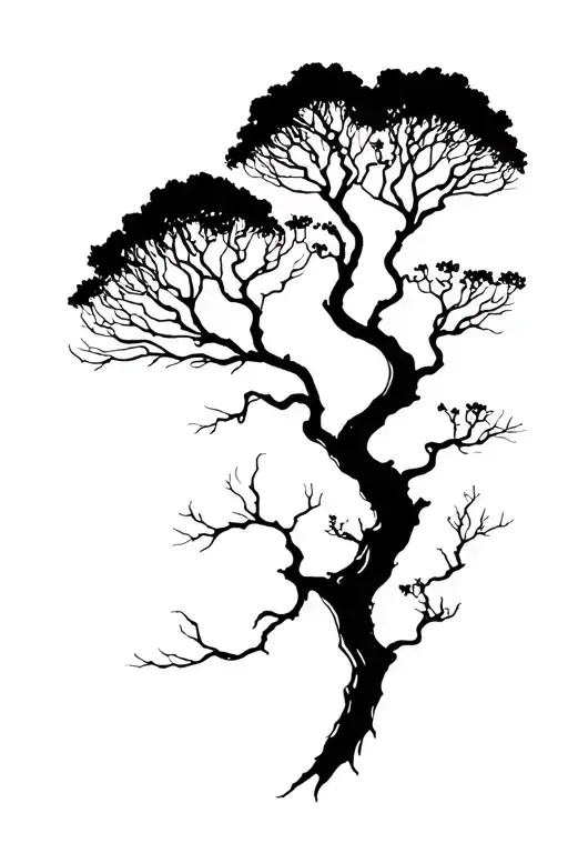 poision tree tattoo design idea