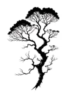poision tree tattoo design idea