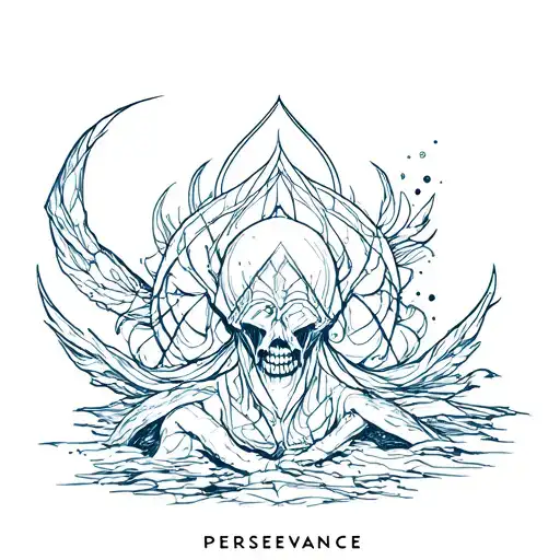 Perseverance tattoo design idea