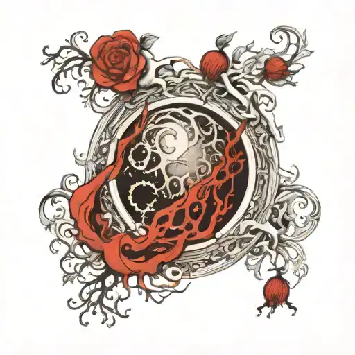 A stylized design of a moon made out of intricate blood vessels, symbolizing the importance of family bloodlines tattoo design idea