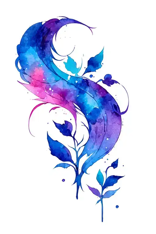 anime logo combined tattoo design idea