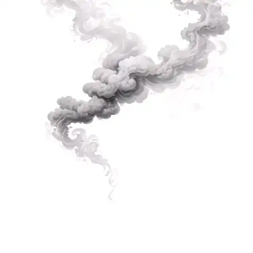 Coverup Clouds and Smoke tattoo design idea