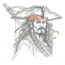 Jack Sparrow tattoo design idea