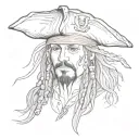 Jack Sparrow tattoo design idea