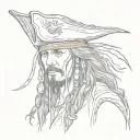 Jack Sparrow tattoo design idea