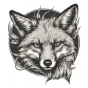 fox, pack, ambition tattoo design idea