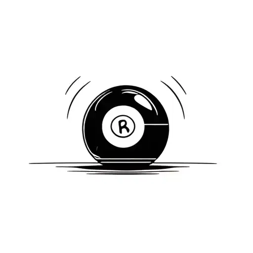 Magic eight ball tattoo design idea