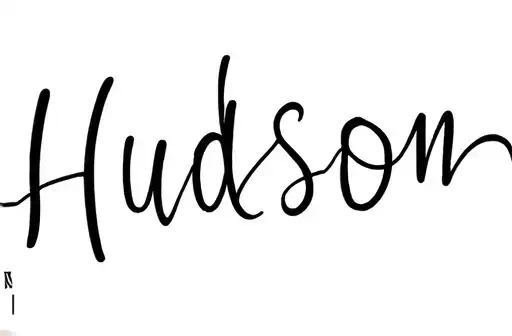"Hudson" tattoo design idea
