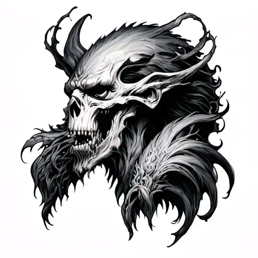 Good And Evil tattoo design idea