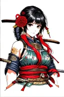 manga samurai girl tattoo design tattoo design idea