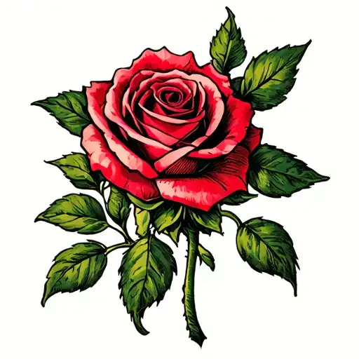 tracey lynn letters make rose stem tattoo design idea
