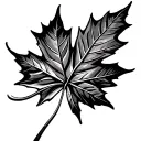 Maple Leaf tattoo design idea