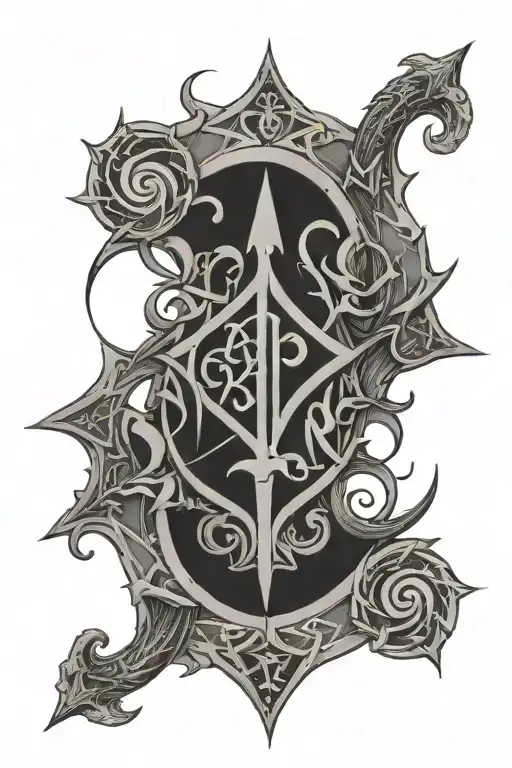protection sigil  tattoo design idea