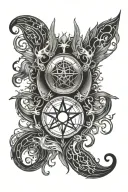 supernatural tv show tattoo design idea