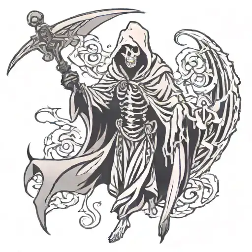 Grim Reaper tattoo design idea