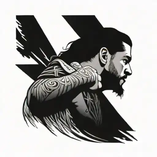 roman reigns hand tattoo tattoo design idea