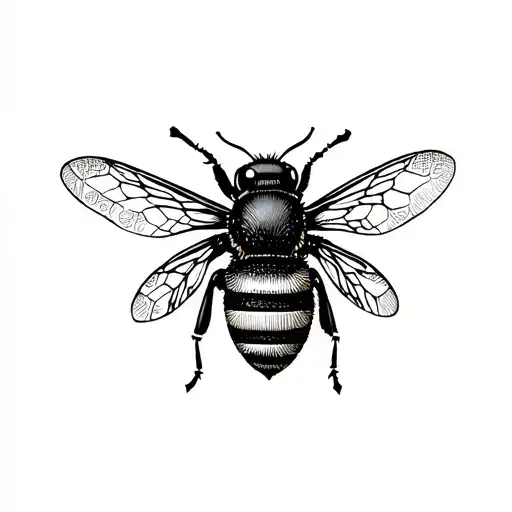honeycomb bee tattoo design idea