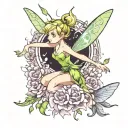 tinkerbell tattoo design idea