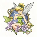 tinkerbell tattoo design idea