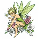tinkerbell tattoo design idea