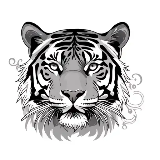 Tiger, Gemini, Libra, sleeve tattoo tattoo design idea