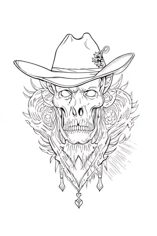 punch western tattoo design combining elements tattoo design idea
