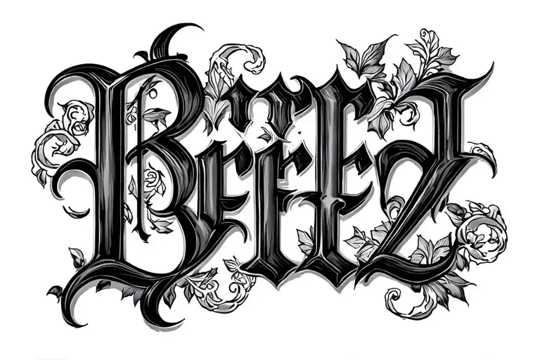 "Rivera Perez" Two Word Ambigram Generator tattoo design idea