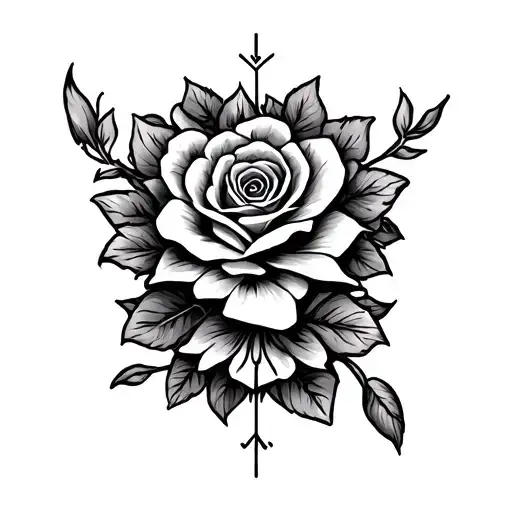 Garter tattoo design idea