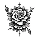 Garter tattoo design idea