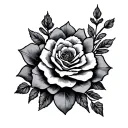 Garter tattoo design idea