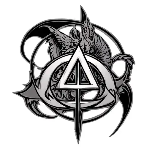 Alpha And Omega tattoo design idea