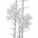 aspen tree tattoo design idea