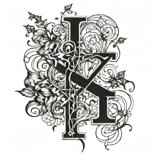 mathematical limit function with x approaching ivy tattoo design idea