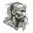  Kobe Bryant with black mamba wrapped around him   tattoo design idea