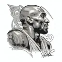  Kobe Bryant with black mamba wrapped around him   tattoo design idea