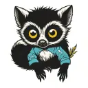 lemur tattoo design idea
