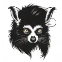 lemur tattoo design idea