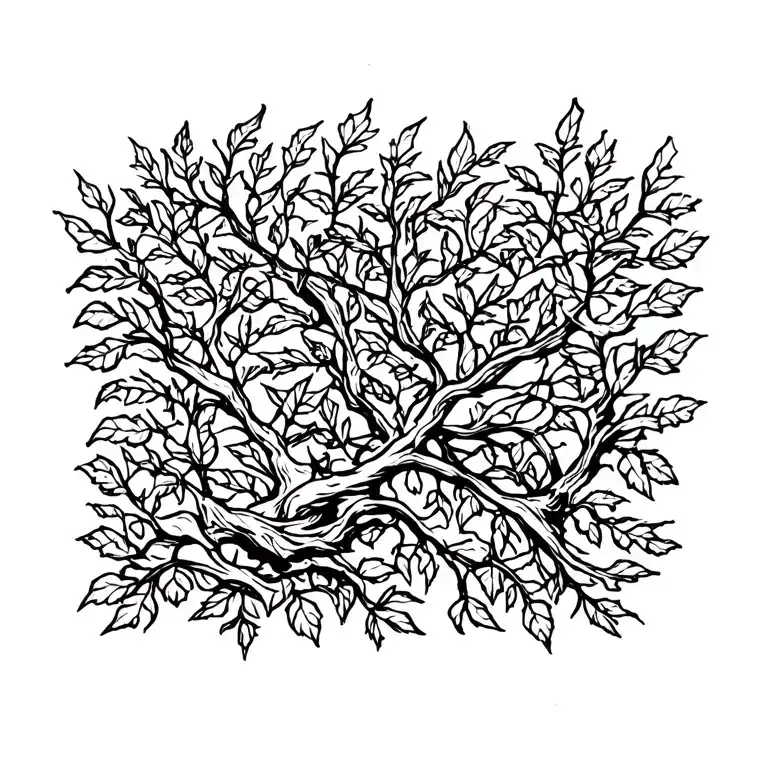 vines tattoo design idea