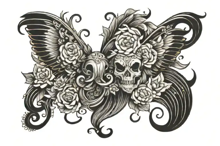 the word Juno tattoo design idea