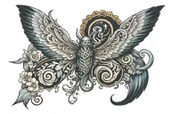 the word Juno tattoo design idea