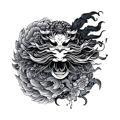 zhou dynasty inspired tattoo sleeve tattoo design idea