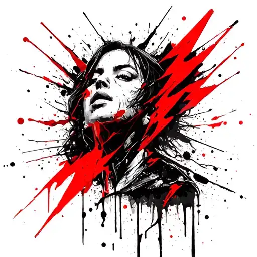 zenitsu lightning storm tattoo design idea